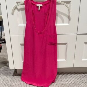 Joie Fuchsia Tank Top with Pocket